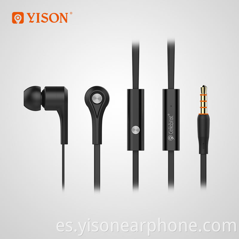 YISON D3 Auriculares con cable baratos Auriculares intrauditivos antiruido con micrófono